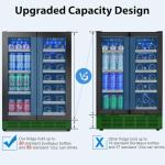 Dual Zone Wine & Beverage Refrigerator with LED Light