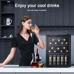 68 Can Mini Beverage Refrigerator with Glass Door