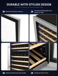 Dual Zone Wine Cooler for 154 Bottles