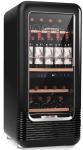 56-Bottle Dual Zone Wine Fridge in Black