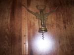 Antique Italian Brass Wine Bottle Opener