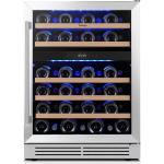 Yeego 24" Dual Zone Wine Cooler for 46 Bottles
