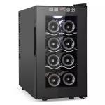 8-Bottle Stainless Steel Wine Cooler with Digital Temp