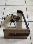 Vintage Brass Wine Bottle Opener with Stand