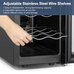 8-Bottle Stainless Steel Wine Cooler with Digital Temp