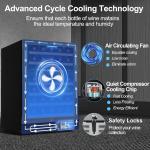 Dual Zone 51-Bottle Wine Fridge Cooler