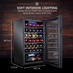 Ivation 34 Bottle Wine Fridge with Wi-Fi
