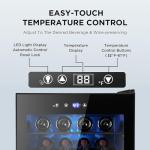 37-Bottle Wine Fridge with Smart Temperature Control