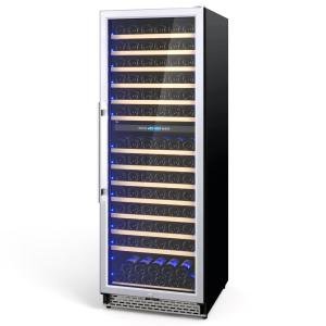 Dual Zone Wine Cooler with Glass Door - 154 Bottles