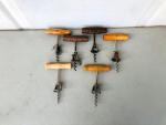 Set of 6 Vintage Antique Corkscrew Openers
