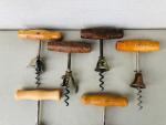 Set of 6 Vintage Antique Corkscrew Openers