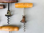 Set of 6 Vintage Antique Corkscrew Openers