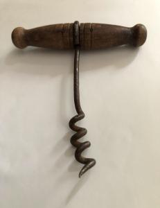 Rustic Wooden Handle Corkscrew Wine Opener