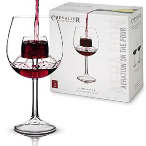 CHEVALIER Collection Wine Aerator Glasses - Set of 2
