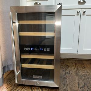 18-Bottle Dual Zone Wine Cooler for Any Space