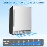 Stainless Steel Mini Beverage Fridge for Wine