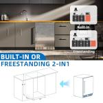 Stainless Steel Mini Beverage Fridge for Wine