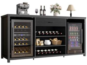Modern Wine and Liquor Sideboard with Fridge Space
