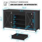 Modern Wine and Liquor Sideboard with Fridge Space