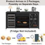 Modern Wine and Liquor Sideboard with Fridge Space