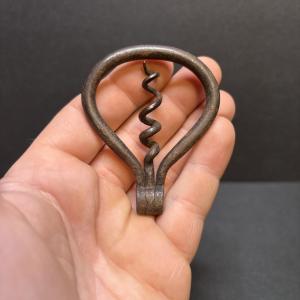 Vintage Folding Corkscrew Iron Wine Opener