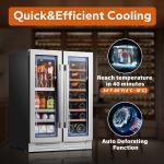 Ca'Lefort 24" Dual Zone Wine and Beverage Cooler
