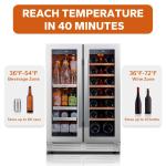 Ca'Lefort 24" Dual Zone Wine and Beverage Cooler