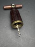 Antique Wood and Metal Corkscrew Tool