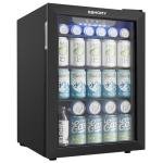 Mini Beverage Fridge with Glass Door for Wine