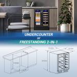 Dual Zone Wine and Beverage Cooler Refrigerator