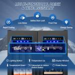 Dual Zone Wine and Beverage Cooler Refrigerator