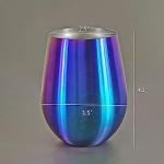 Set of 4 Unbreakable Stainless Steel Wine Glasses