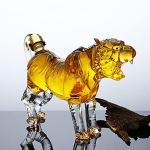 Tiger Whiskey Decanter - 1000ml Zodiac Glass Design