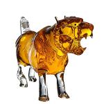 Tiger Whiskey Decanter - 1000ml Zodiac Glass Design