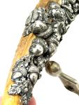 Antique Silver Corkscrew with Acorns and Antlers