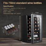 24-Bottle Mini Fridge Wine Cooler with Digital Control