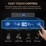 24-Bottle Mini Fridge Wine Cooler with Digital Control