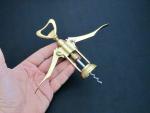 Vintage Italian Brass Wine Corkscrew Opener