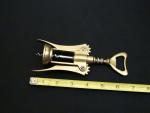 Vintage Italian Brass Wine Corkscrew Opener