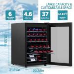 37-Bottle Wine Fridge with Smart Temperature Control