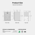 Yeego 24" Wine Refrigerator Holds 52 Bottles