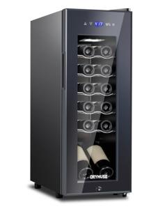 12-Bottle Freestanding Wine Cooler with Lock