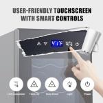 12-Bottle Freestanding Wine Cooler with Lock