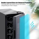 12-Bottle Freestanding Wine Cooler with Lock