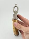 Engraved Antique Sterling Wine Bottle Opener