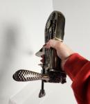 Brass Bar Top Wine Bottle Opener with Corkscrew