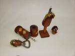 Antique Wood Traveling Wine and Beer Bottle Openers