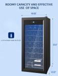 30 Bottle Wine Cooler with Glass Door