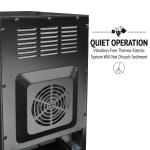 Ivation 8-Bottle Silver Wine Cooler Fridge