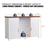 Large Coffee Bar Cabinet with Wine Storage